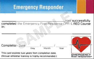 EFR card front